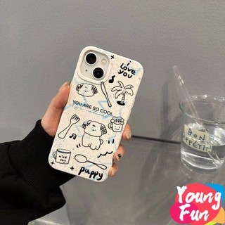 Cartoon animal puppy tpu case cho iphone 14 xr 13 11 12 pro max 8 7 6 6s plus x xs max se 2020 13 12 11 có thể phân hủy sinh học nhiều khu vực trùng lặp vỏ mềm mịn vỏ mềm tpu
