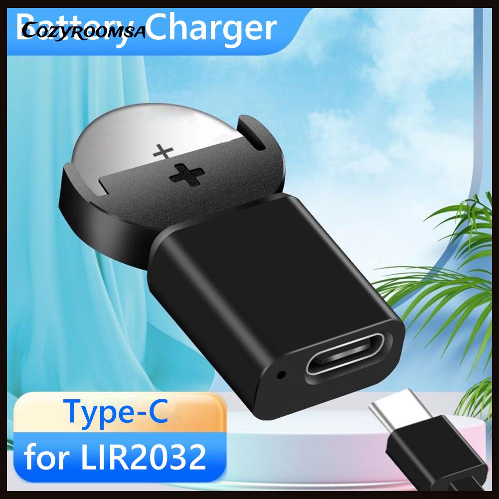 Bộ sạc pin nút lithium-ion type-c cho pin lir2032 1632 2025 2016