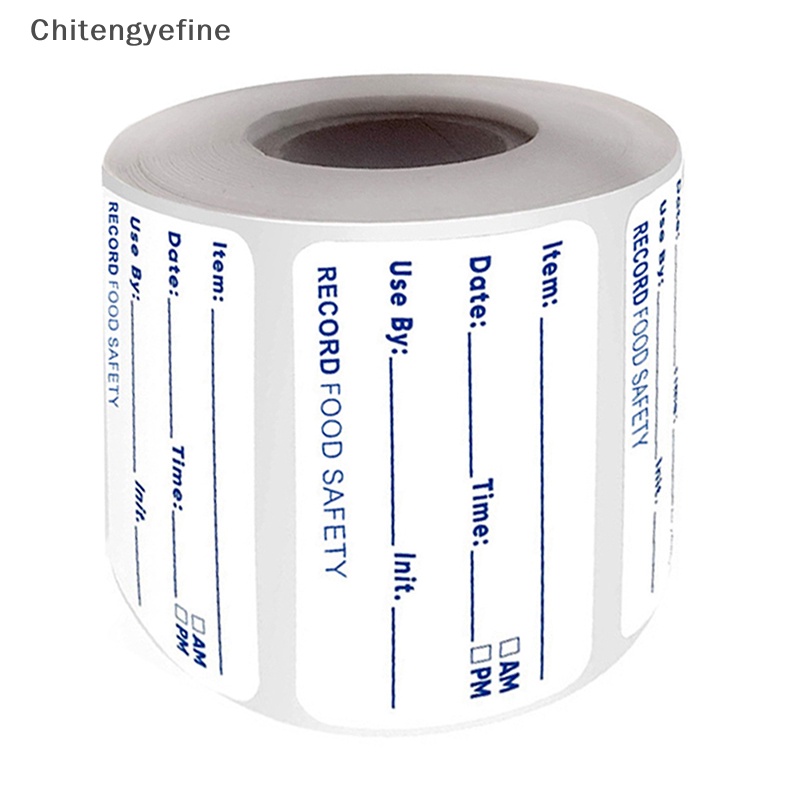 Ctye 500 cái / cuộn nhãn dán nhà bếp tủ lạnh tủ đông thực phẩm ngày bảo quản nội dung nhãn tốt