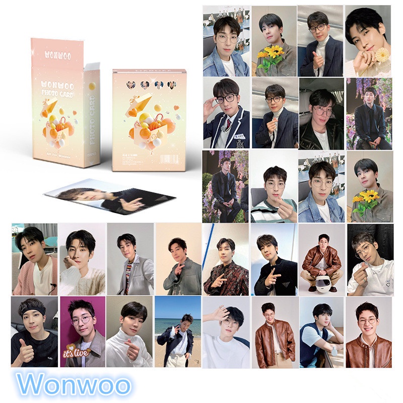 Seventeen Card Wonwoo JUN The8 Tấm Set 50 Thẻ Ảnh Kpop Lomo Card Hình Nhóm Nhạc