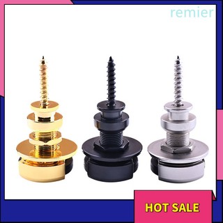 Re 2pcs guitar strap buckle lock button non-slip electric guitar zinc alloy for guitar player