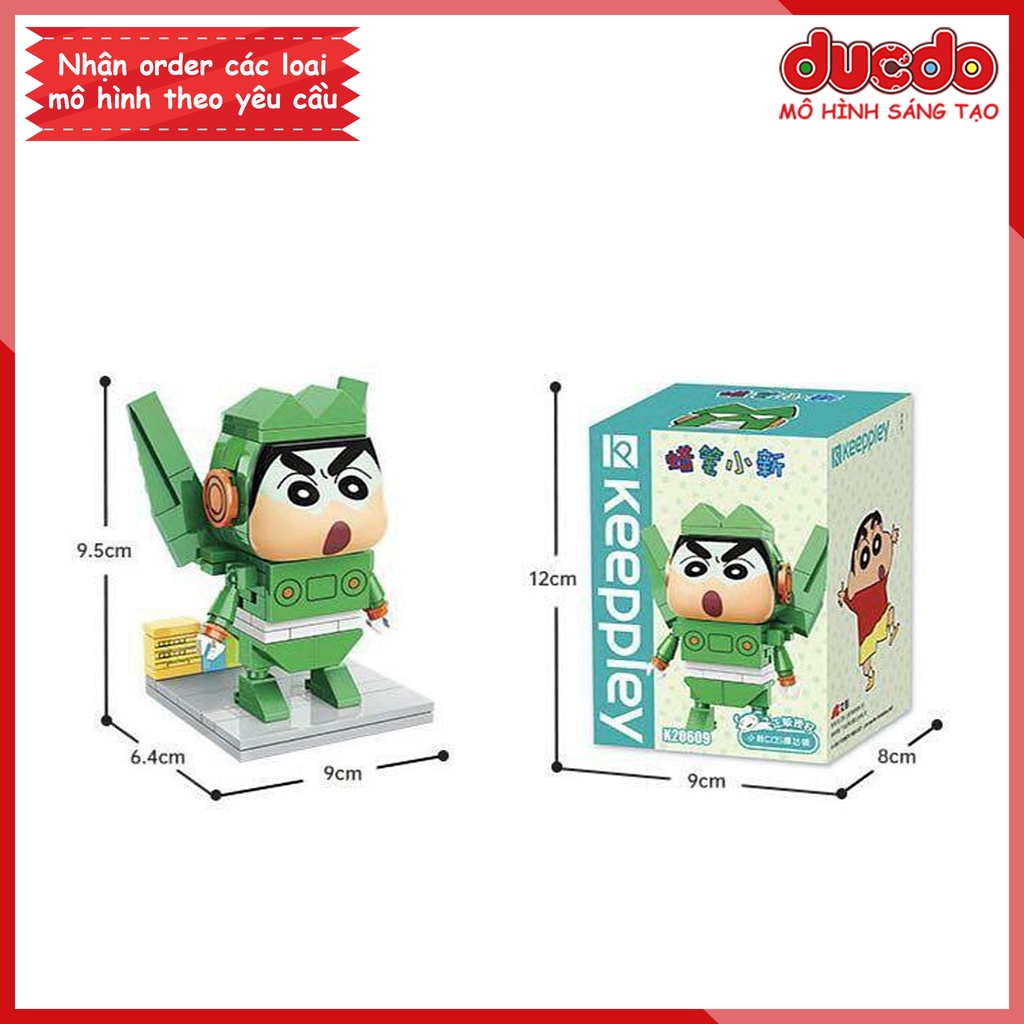 Keeppley K20607 K20609 K20610 Brick Headz Shin cậu bé bút chì - Đồ chơi Lắp ghép Mô hình BrickHeadz