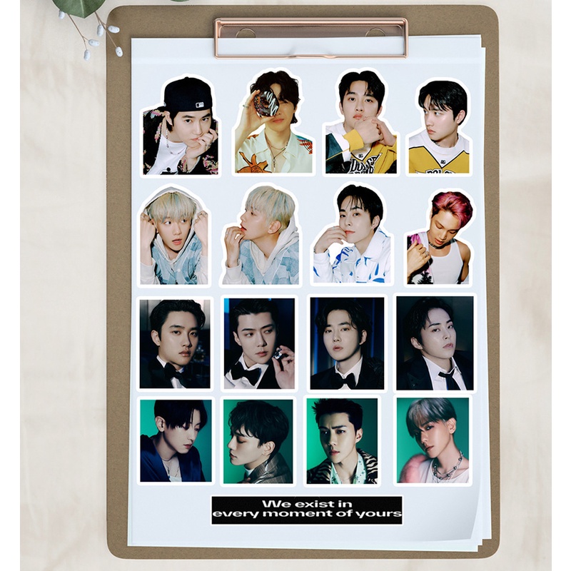100 cái / bộ exo sticker exist kpop photo sticker diy diary hành lý dán
