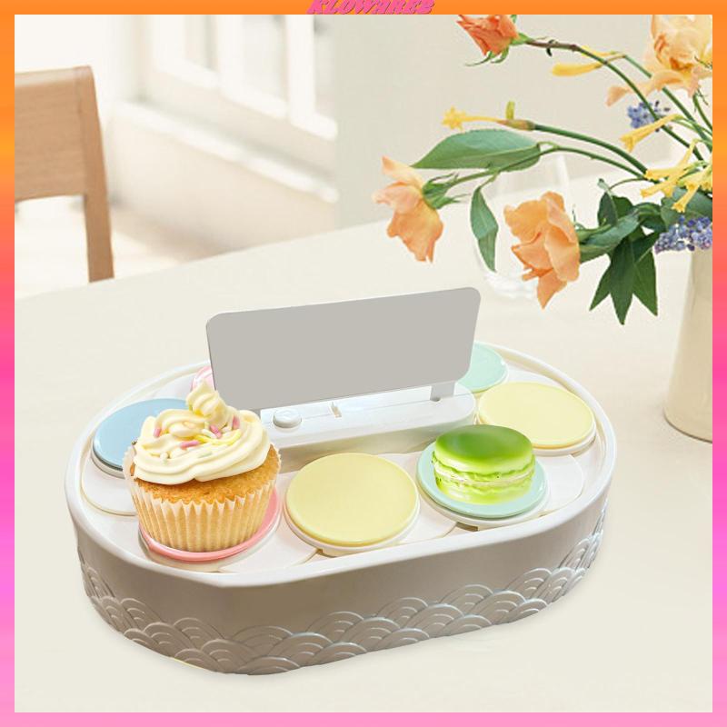 Cookie cupcake holder bánh ngọt trưng bày món tráng miệng khay xoay 360 độ đĩa quay cho món tráng miệng trang trí tiệc bánh