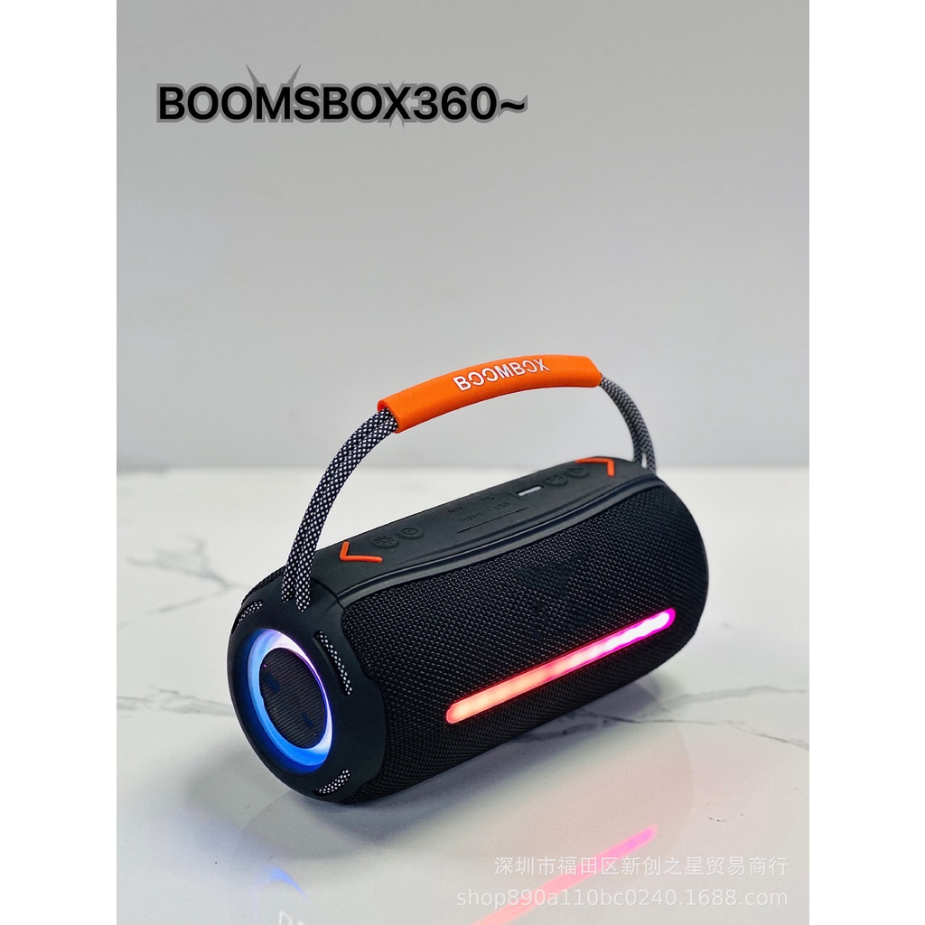 Loa Bluetooth JBL Bombox 360 pro độ đèn leb Bass mạnh Công suất 40W Pin tới 6h