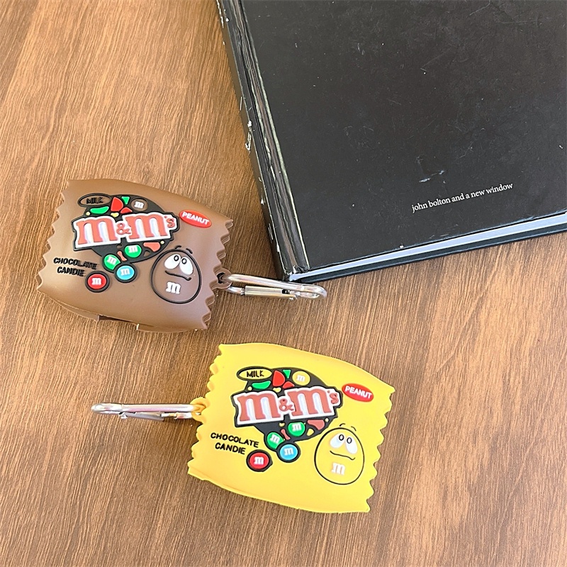 Vỏ Bảo Vệ Hộp Sạc Tai Nghe Không Dây samsung galaxy buds pro & buds2 pro Chống Sốc Hình Hạt Đậu Sô Cô La & buds fe