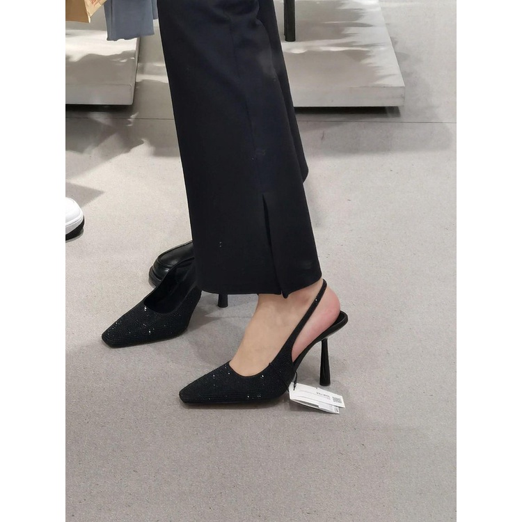 Giày Cao Gót Đính Đá Thời Trang Sang Trọng Cho Nữ