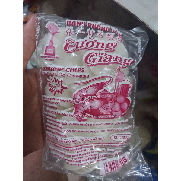 Bánh Phồng Tôm Cường Giang gói 100g-180g DATE MỚI