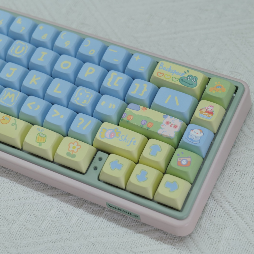 Picnic keycaps xda hồ sơ phim hoạt hình pbt thuốc nhuộm bàn phím cơ phụ keycap