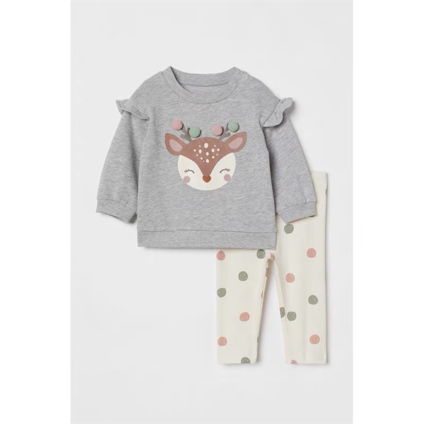 Set HM nai gắn bông chấm bi