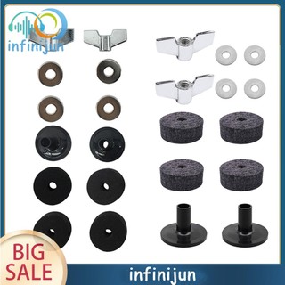 12x drum cymbal felt pad sleeve nut gasket kit bộ phận thay thế dụng cụ