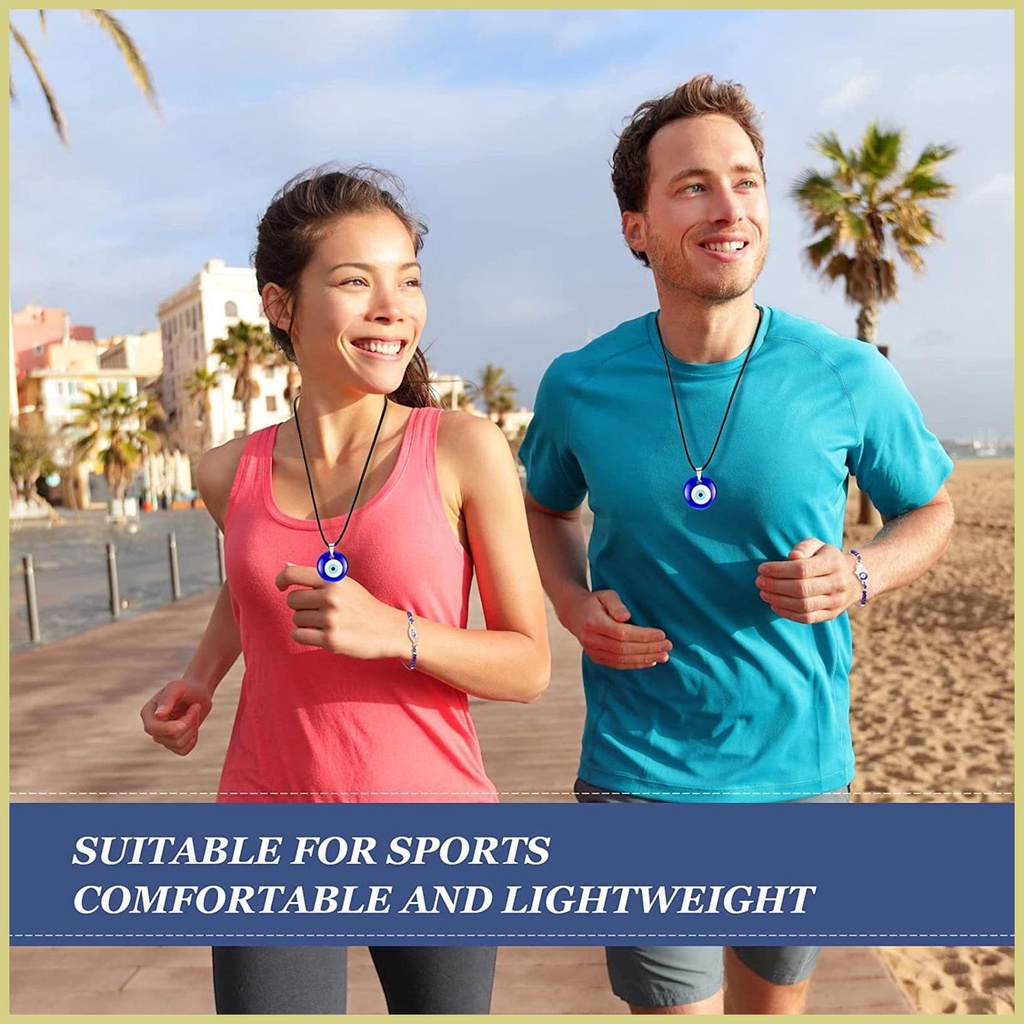 Evil eye pendant necklace tinh tế và da-thân thiện thổ nhĩ kỳ mắt xanh vòng cổ thủy tinh mặt dây chuyền mắt thủy tinh màu xanh cho aseavn