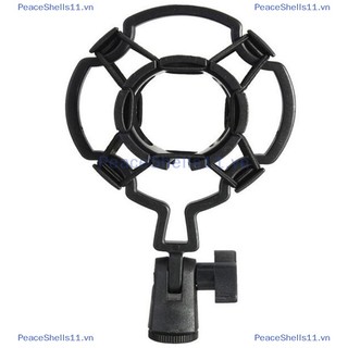 Peaceshells universal professional condenser microphone mic shock mount holder studio recording for large diaphram mic clip black.