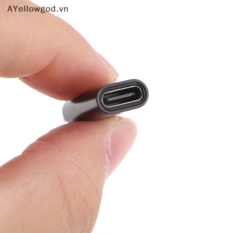 Ayellowgod mini 5 pin usb adapter b male to usb type c female data transfer connector vn