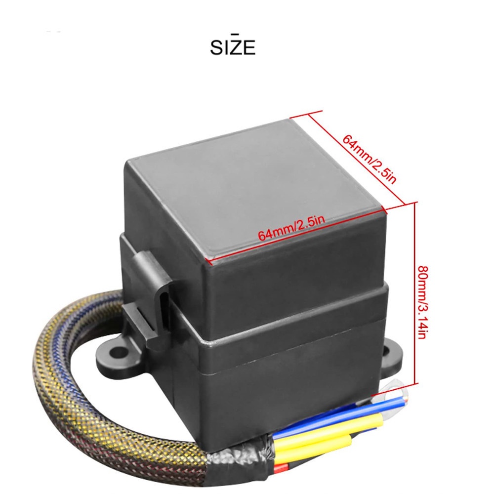 Hộp rơ le cầu chì có dây pre-wired với rơ le 2pcs 4-pin 80a và 6 cầu chì cho thuyền xe tải ô tô 12v rv ô tô hàng hải