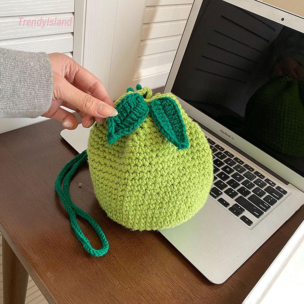 Ví nữ móc dây rút túi đeo chéo hình quả cam túi trái cây dễ thương quà tặng quyến rũ cho bạn bè