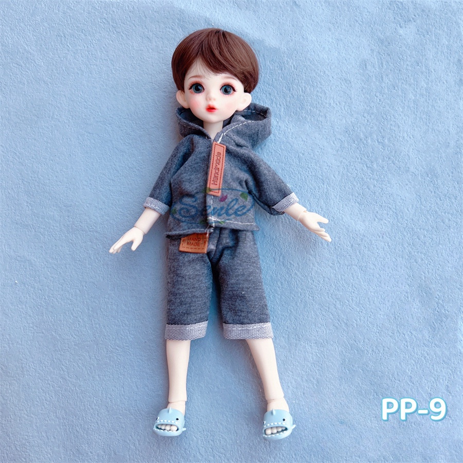 Bjd 30 cm quần áo búp bê bé trai mới búp bê đẹp trai bộ giản dị unisex quà tặng nam và nữ