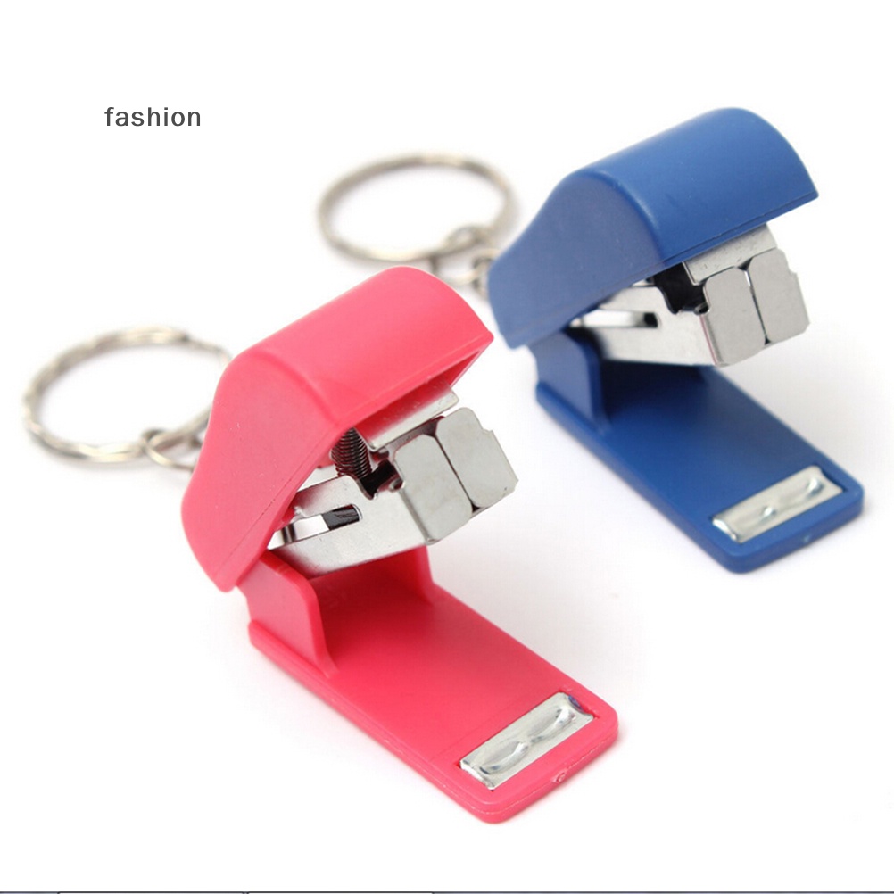 Xách tay Keychain mini dễ thương Stapler cho văn phòng nhà trường giấy bookbinding GIF VN