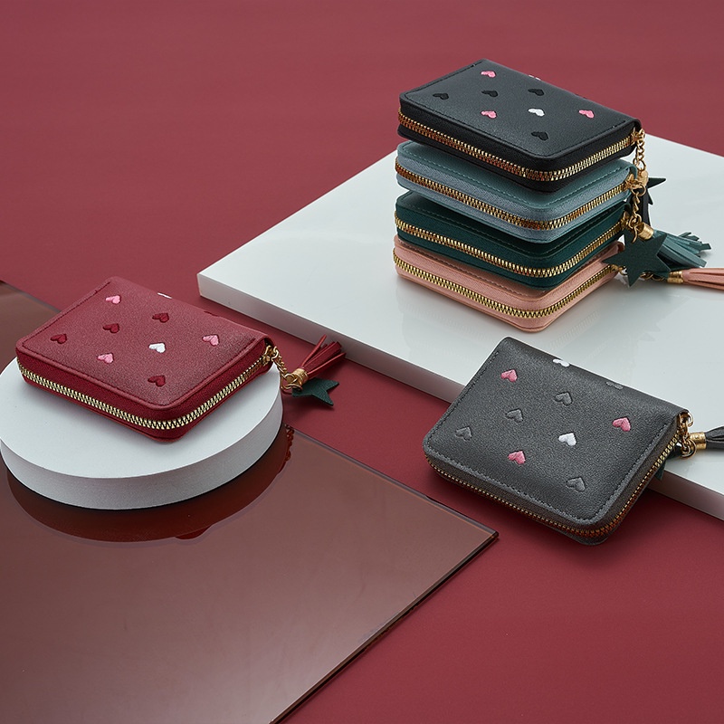 Ví Da PU Nữ Ngắn Phong Cách Hàn Quốc Dễ Thương - MS: hx111