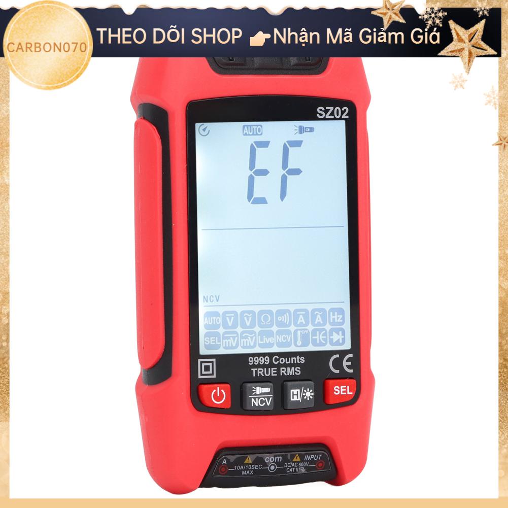 Carbon070 Đồng Hồ Vạn Năng Kỹ Thuật Số Thông Minh Chống Đốt Tự Động Màn Hình LCD Có Đèn Nền NCV Volt Amp Meter Với Điốt Tụ Điện