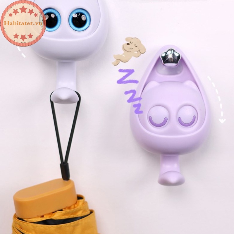 Tater sáng tạo dễ thương phim hoạt hình mèo móc treo tường shlef móc cho quần áo mũ khăn quàng cổ người giữ chìa khóa động vật giá treo đồ trang trí nội thất móc treo vn