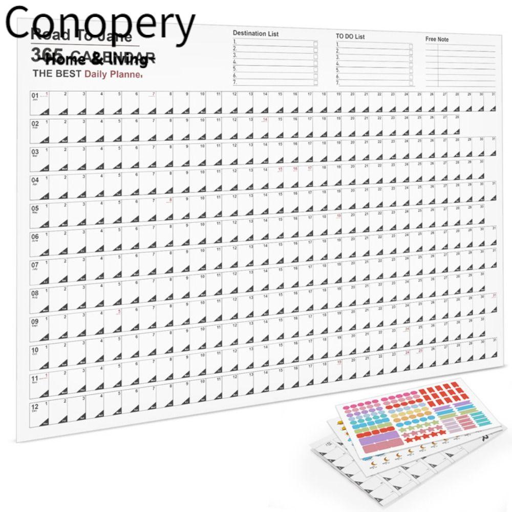 Bảng kế hoạch lịch 2024 CONOPERY treo tường