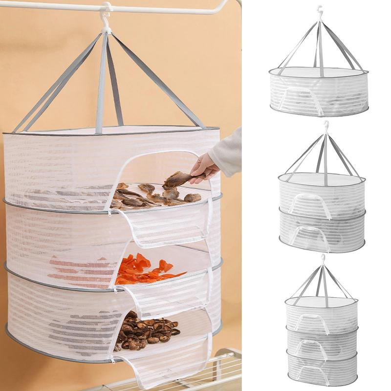Lồng Lưới 3 Tầng Có Thể Gấp Lại Dùng Để Phơi Khô Hoa / Rau Củ Quả