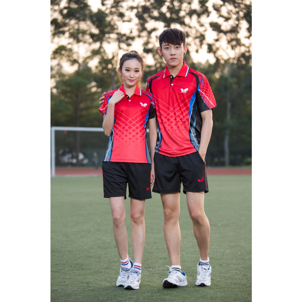 Áo bóng bàn ngắn thoáng khí thấm hút mồ hôi và khô nhanh chóng, thích hợp cho cả nam và nữ