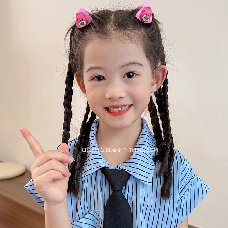 Hàn quốc-phong cách trẻ em kẹp cô gái phim hoạt hình tai mèo kẹp tóc công chúa mini gãy tóc kẹp nữ