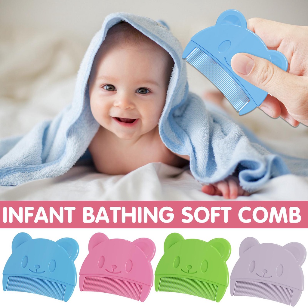Lược Chải Tóc Mềm Mát Xa Da Đầu Dành Cho Trẻ Sơ Sinh h1d9