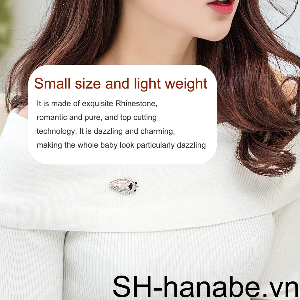 Côn trùng trâm cài cho phụ nữ thạch ghim men lấp lánh trâm cài quần áo trang sức trang trí quà tặng sinh nhật cho phụ nữ