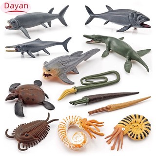 Dayan 12 cái / bộ mô phỏng cuộc sống biển thời tiền sử hình hành động sống động như thật ammonite động vật biển cổ đại đồ chơi mô hình