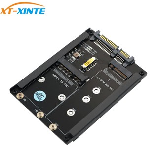 Xt-xinte 2 trong 1 msata b + m key m.2 cho ngff ssd sang 2.5 sata 6gb / s thẻ tiếp hợp với ổ cắm bao vây m2 cho bộ chuyển đổi ngff có công tắc