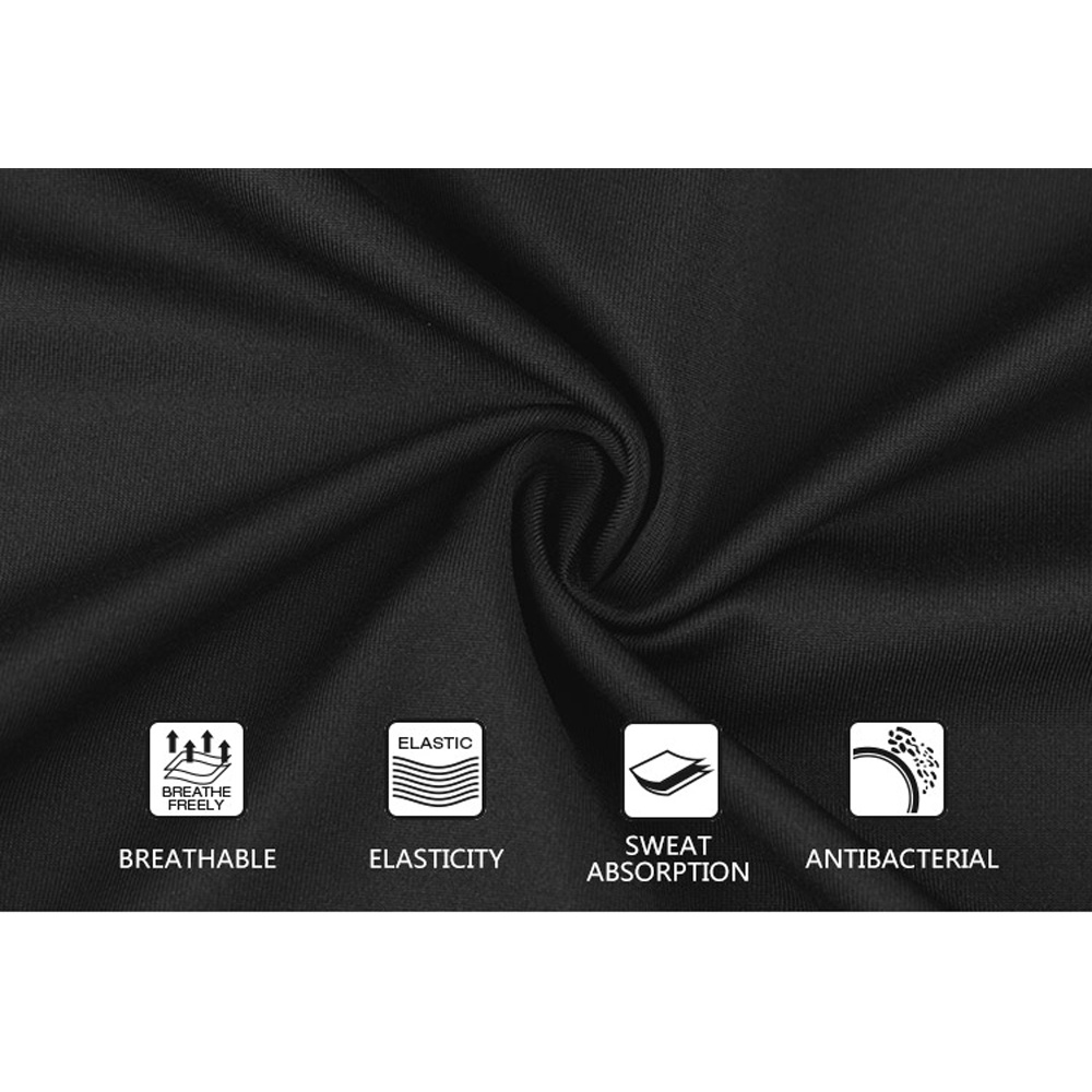 Compression shirt nam quick dry t-shirt dài tay màu đen thể thao top gym mồ hôi thoáng khí thể hình t-shirt tracksuit 2099