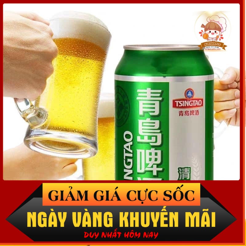 1 Thùng Bia Tsingtao Bia thanh đảo lon 330ml