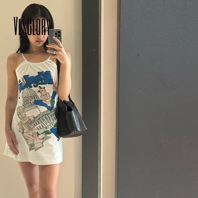 Đầm nữ mini VESGLORY thời trang 2023