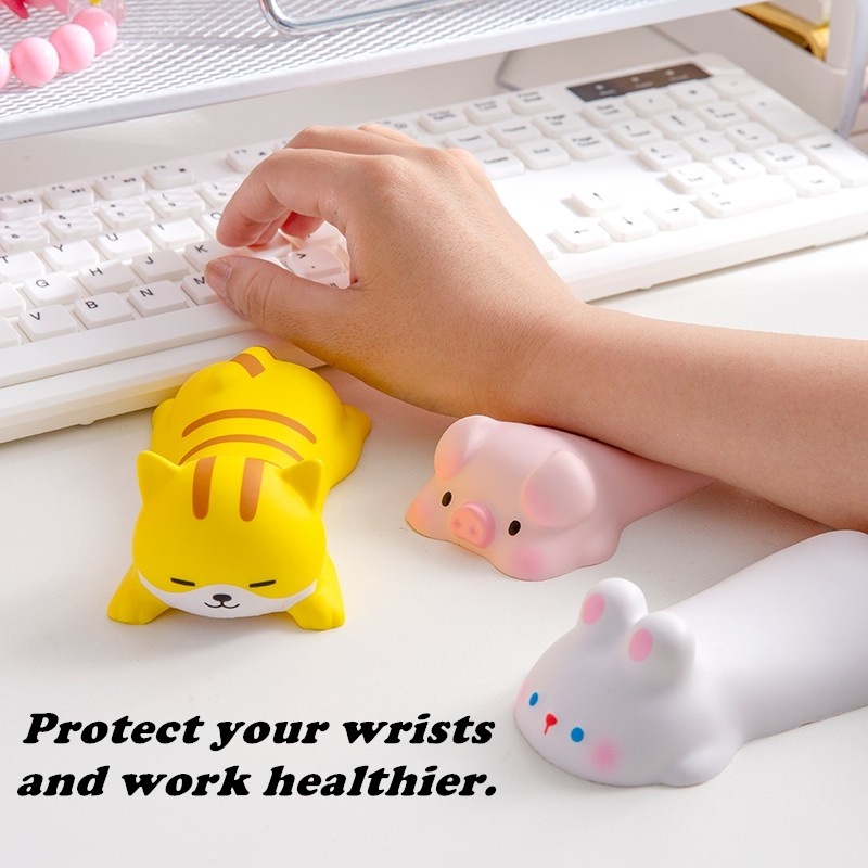 Decompression mouse pad dễ thương nữ cổ tay phim hoạt hình văn phòng gối tay thoải mái cho máy tính pc máy tính xách tay