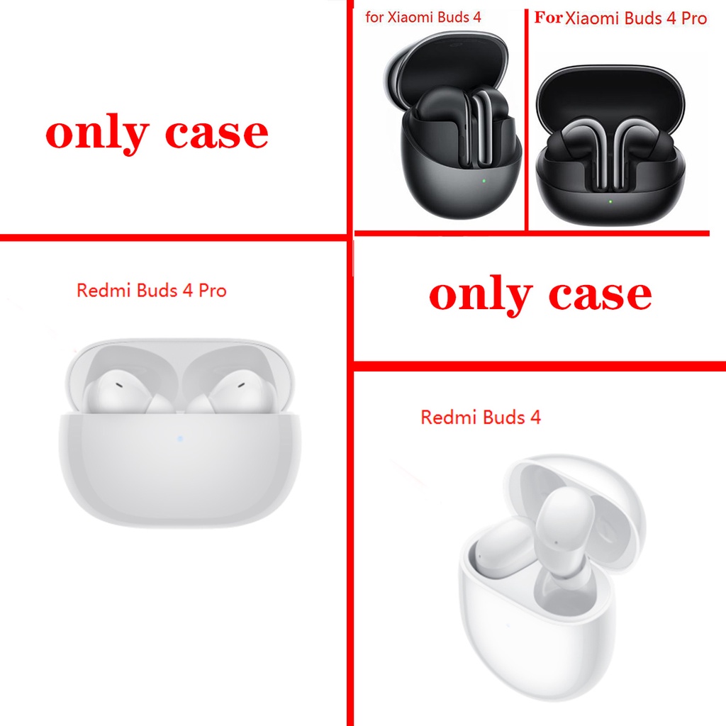 Đối với xiaomi redmi buds 4 pro / 4lite case cartoon stars / love tai nghe trong suốt bảo vệ tai nghe bằng silicon redmi buds4 pro