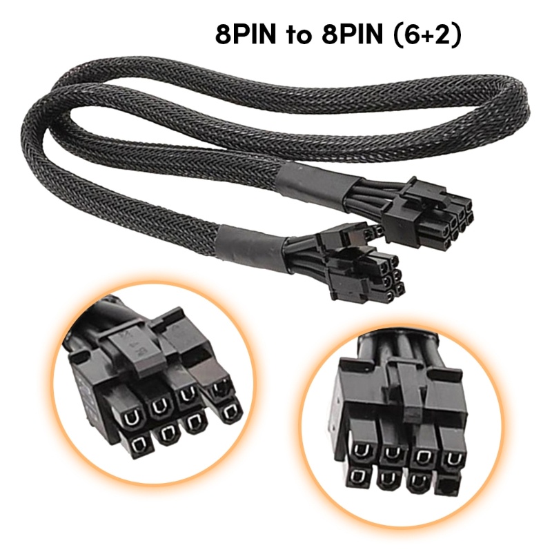 BTM 8PIN Đến 8Pin 6 + 2 Cáp Nguồn PCIE VGA Cho RM650X RM750X RM850X RM1000X Dây Nguồn GPU