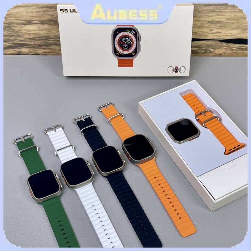 ISee Đồng Hồ Thông Minh S8 ULTRA Đồng Hồ Thông Minh Chống Nước Theo Dõi Huyết Áp Thể Thao Gọi Bluetooth Sạc Không Dây 【Aubess. Life. Store】