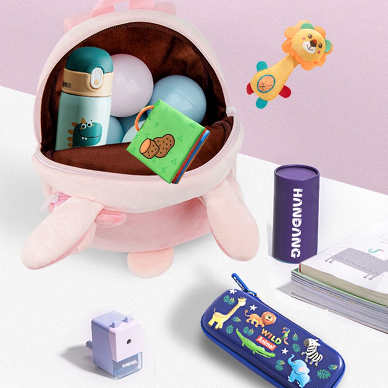 Balo Đi Học Bằng Vải Bông Siêu Nhẹ Hình Kỳ Lân Dễ Thương Dành Cho Trẻ Nhỏ Mẫu Giáo