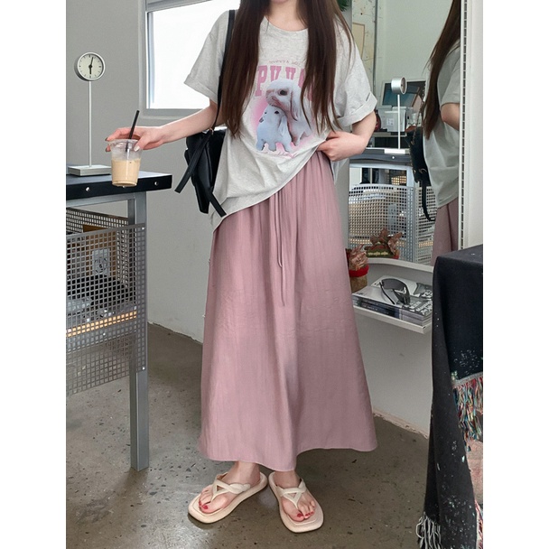 Chân Váy Lưng Cao Dáng Rộng Thiết Kế Mới Thời Trang Mùa Hè Dành Cho Nữ