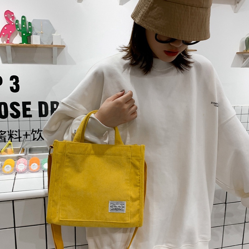 Túi Xách Nữ Vải Canvas Kiểu Dáng Retro Thời Trang Cá Tính