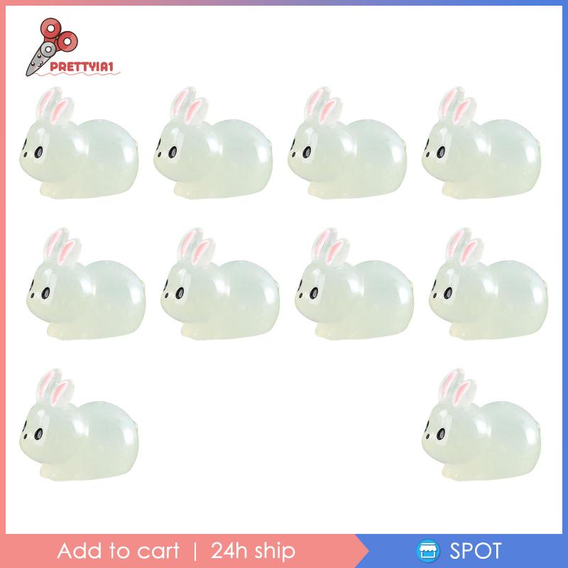 [Prettyia1] Mô Hình Resin Thu Nhỏ Trang Trí Vườn Cổ Tích Để Bàn Phục Sinh