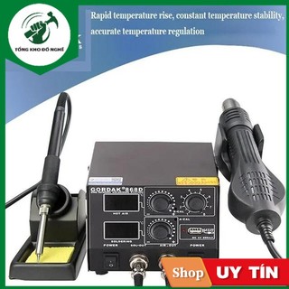 Trạm hàn khò gordak 868d 2 màn hình hiển thị đa năng _ tkdn