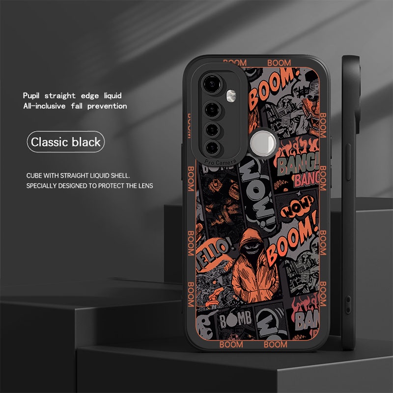 Ốp Điện Thoại Silicon Mềm Chống Sốc Hình Graffiti Cho Realme 5 6 Pro 5i 5s 6s 7i C3 C17