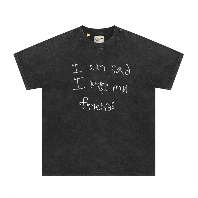 Bán Chạy Nhất Áo Thun Cotton Tay Ngắn In Chữ Graffiti Vẽ Tay Kích Thước Lớn Unisex