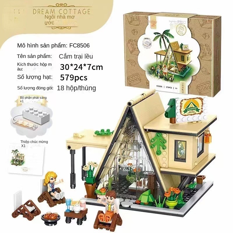 Bộ Đồ Chơi Lắp Ráp Mô Hình  Mini Cho Bé Gái