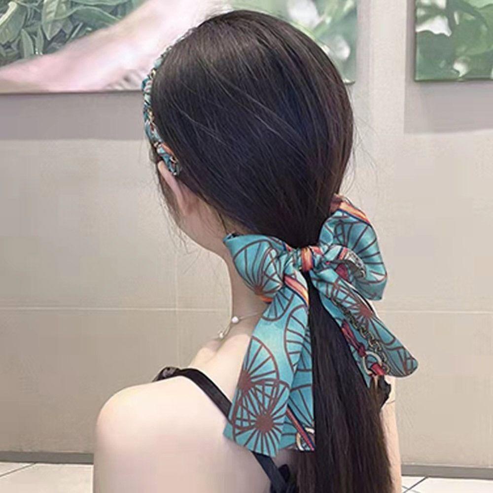 MELODG Băng Đô Cài Tóc In Họa Tiết Hoa Xinh Xắn Thời Trang Cho Nữ