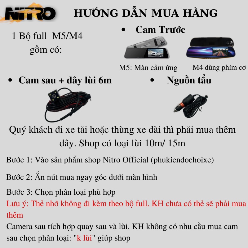 Camera hành trình ô tô  dạng gương chiếu hậu M5 hỗ trợ quay trước sau -Hàng Chính Hãng | BigBuy360 - bigbuy360.vn